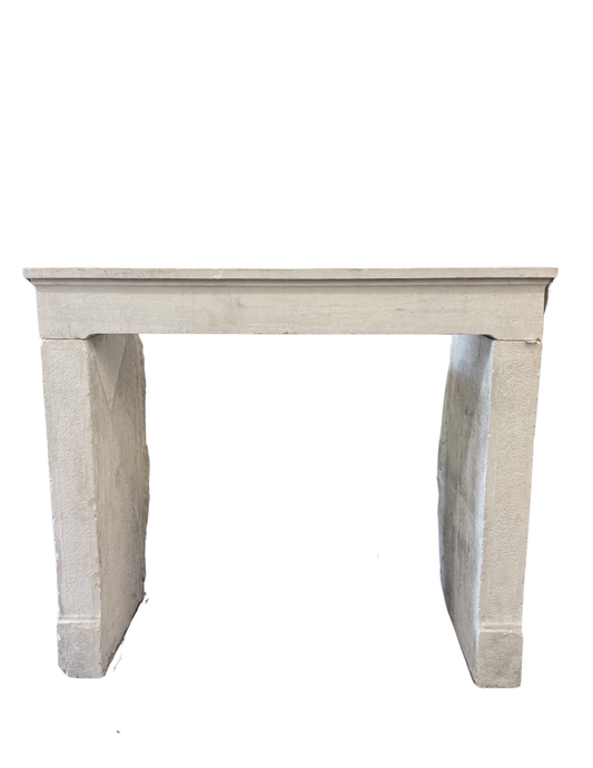 Classic Hand-Carved Limestone Mantel
