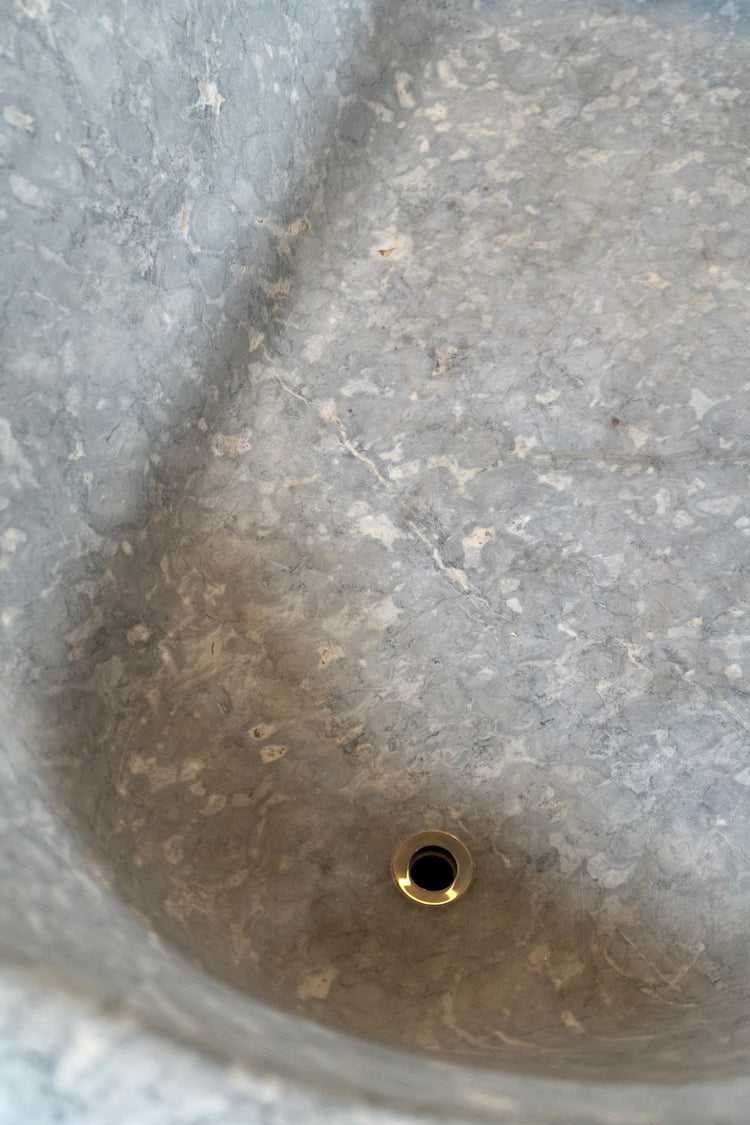 Antique Italian Light Grey Paloma Marble Bathtub (MS234)