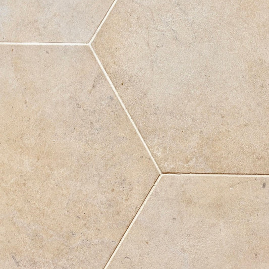 Egyptian Sandblasted Limestone Hexagonal Tile (STONE-CHFY)