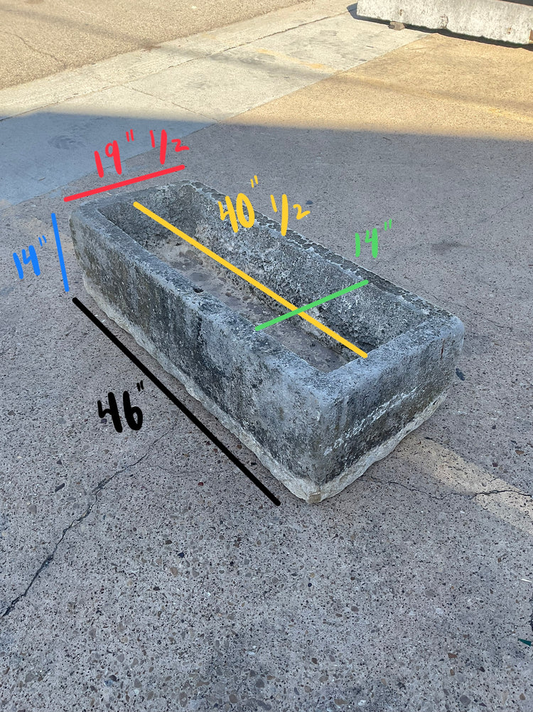 French Limestone Trough