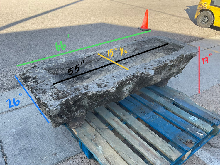 French Faux Bois Limestone Trough (T-ZCRG)