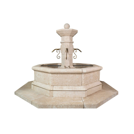 Contemporary French Limestone Central Fountain (FO69)