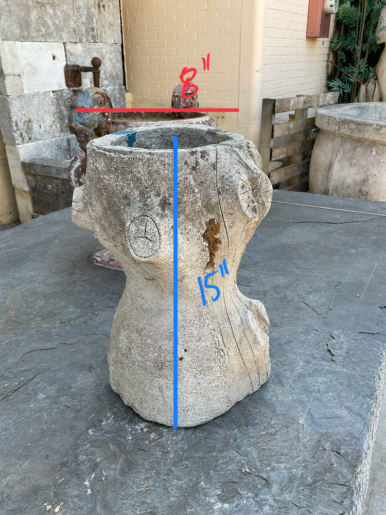 French Faux Bois Planter (V-XNFY)