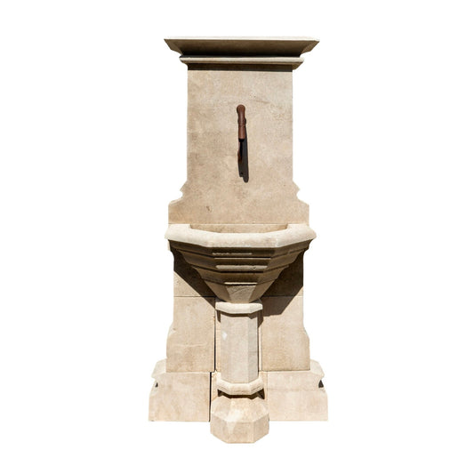 Contemporary French Limestone Wall Fountain (FO95)