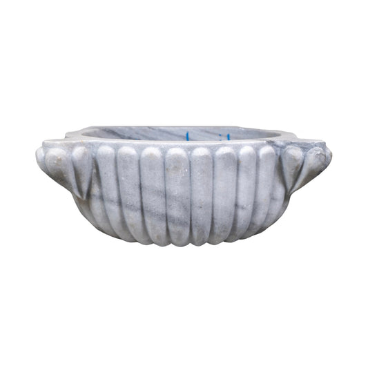 French White Carrara Marble Sink (S-8PIH)