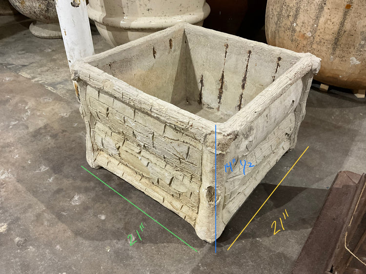 French Faux Bois Planter (V-QUFV)