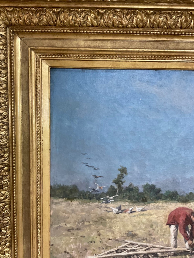 French Gold Leaf Framed Painting (HD-SKXP)