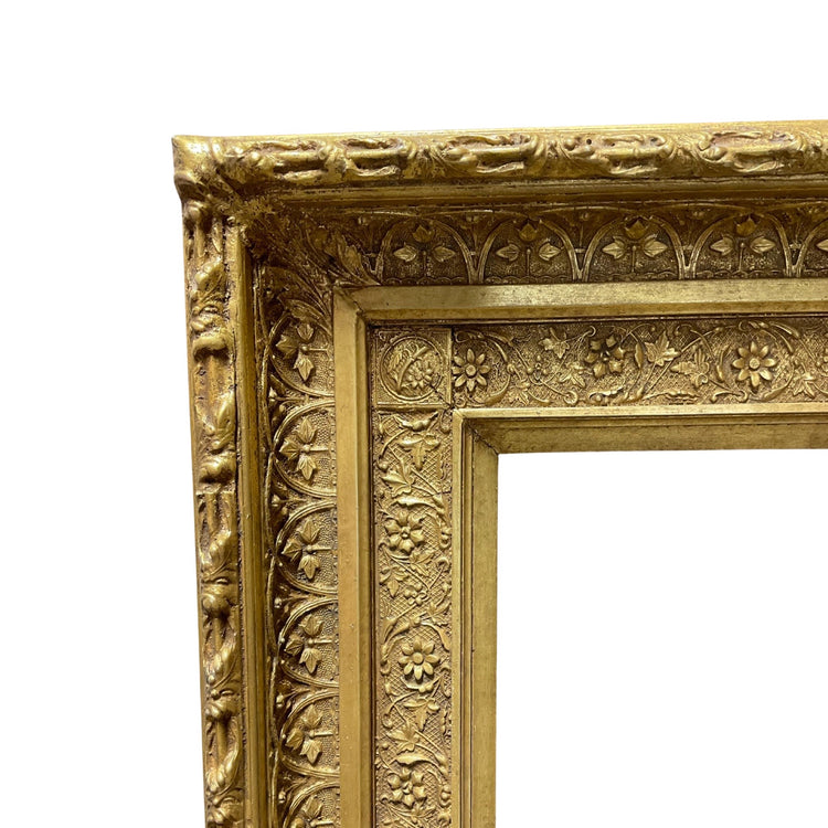 Antique French Gold Leaf Framed Painting (HD-SFHM)