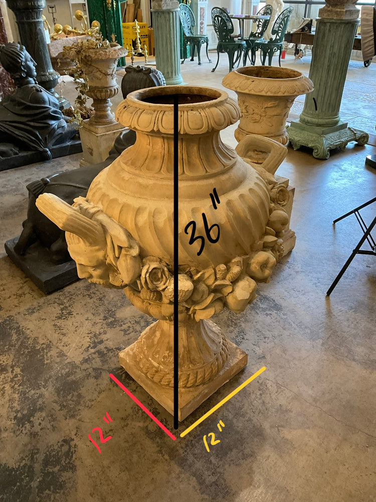 Pair of English Terracotta Planters (V-JVRW)