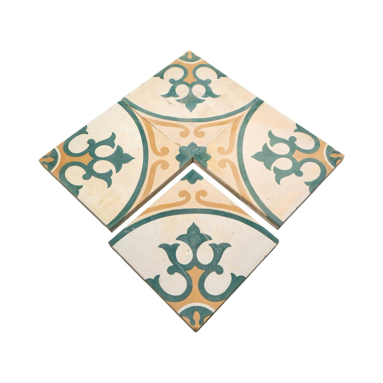 Reclaimed French Encaustic Concrete Tile (ET-MTGC)