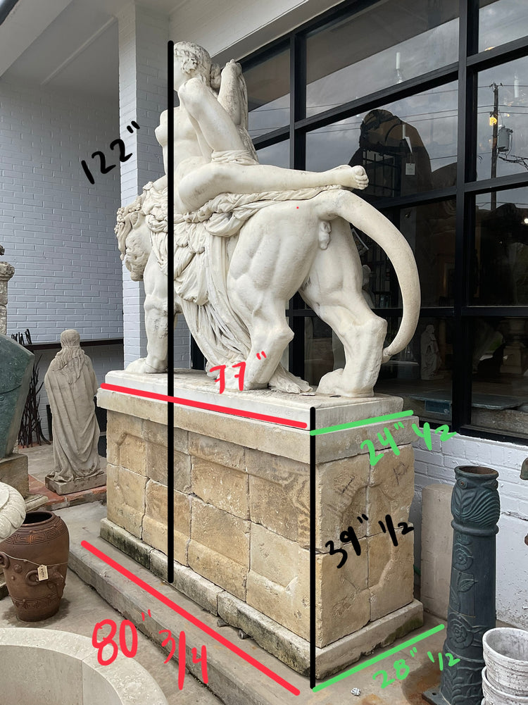 Italian White Marble Sculpture of 'Le Triomphe D'Ariadne' by Jean-Baptiste Clesinger (GE-FWVC)