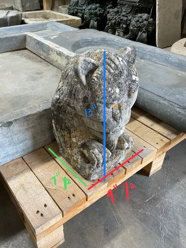 French Limestone Mythological Creature Sculpture