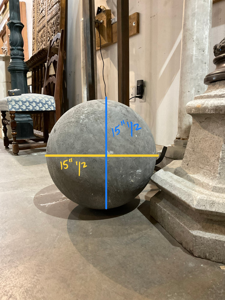 French Limestone Garden Sphere (GE-VTRP)