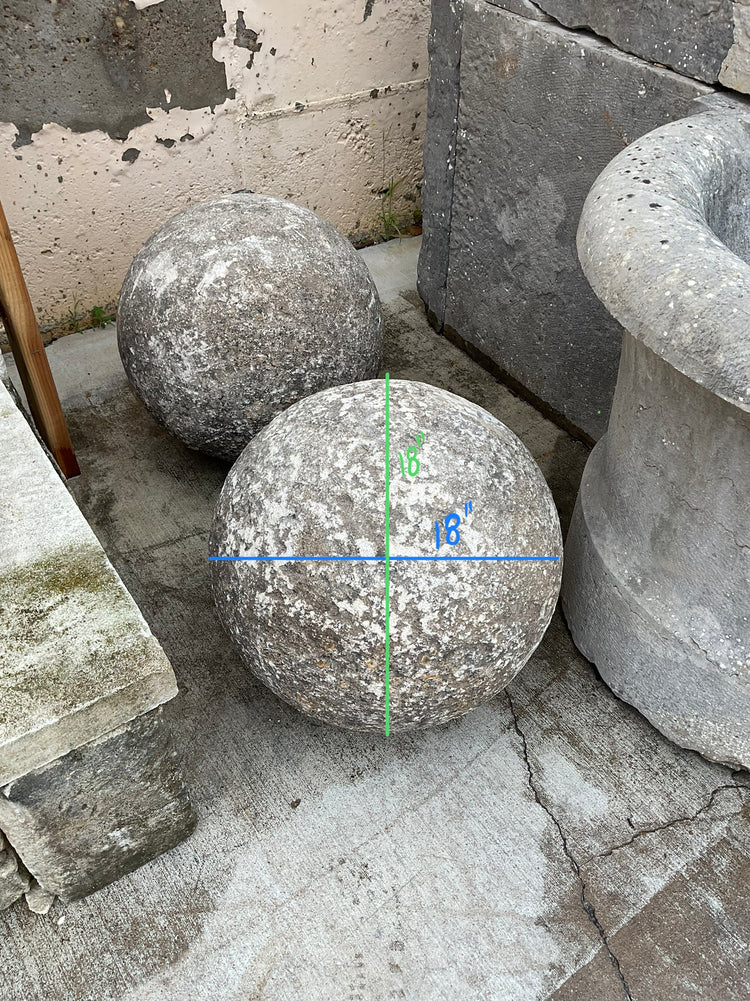 French Limestone Garden Sphere (GE-TQEC)