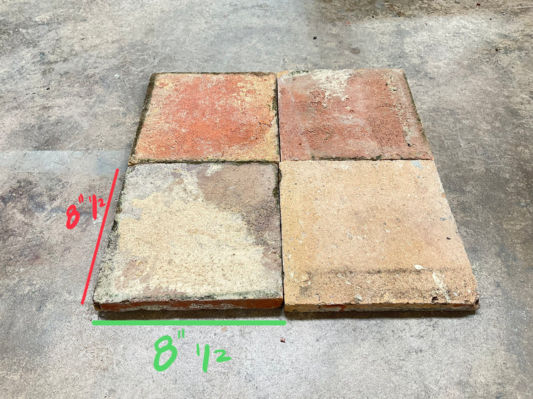 Reclaimed French Terracotta Square Tile (TC-XCMB)