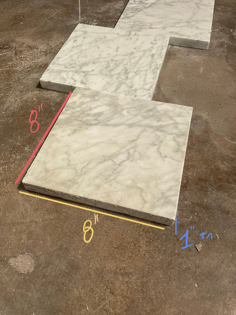 White Italian Carrara Marble Tile