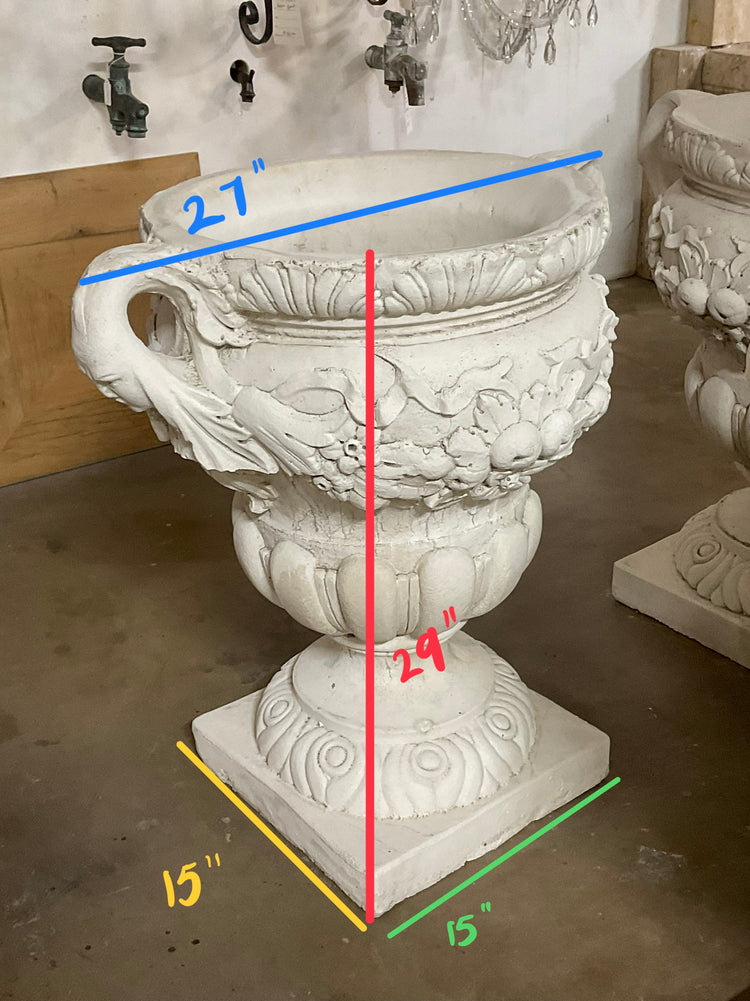 French Stone Composite Planter (V-1028-B)