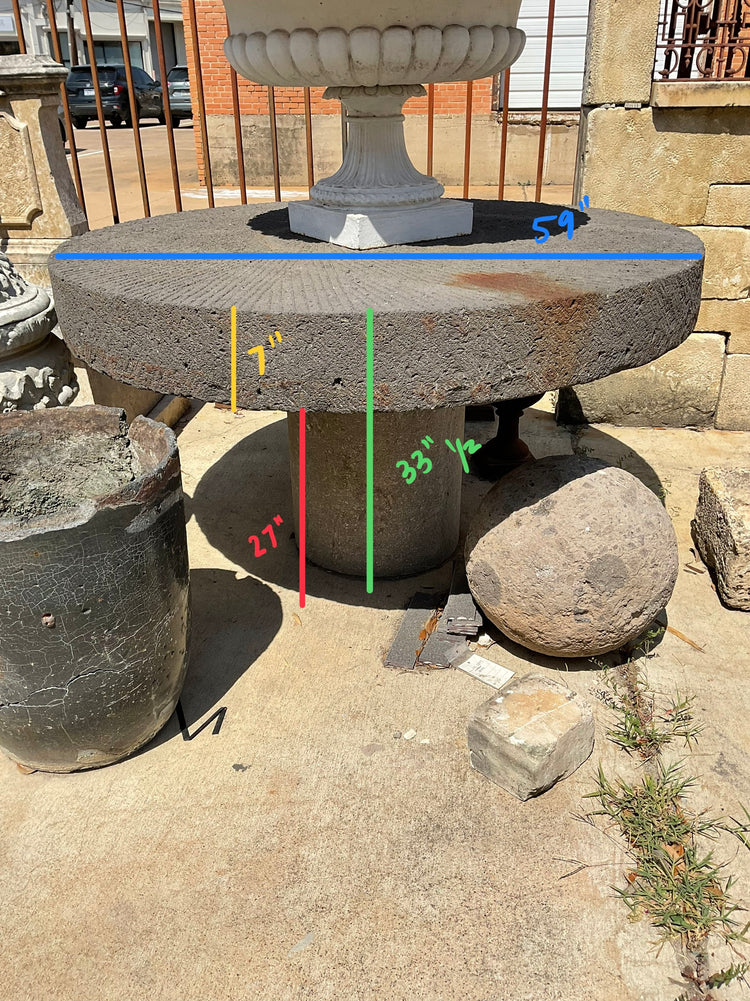 French Millstone Table (GE-9578)