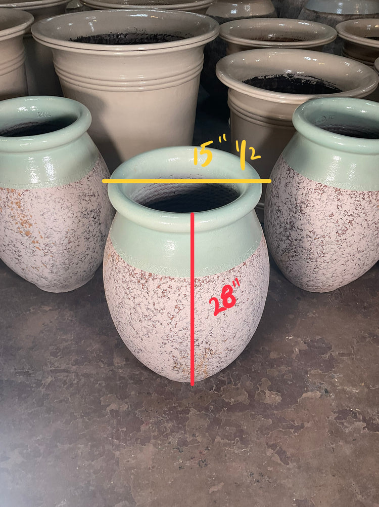 Contemporary French Glazed Terracotta Olive Jar (V-WRXS)