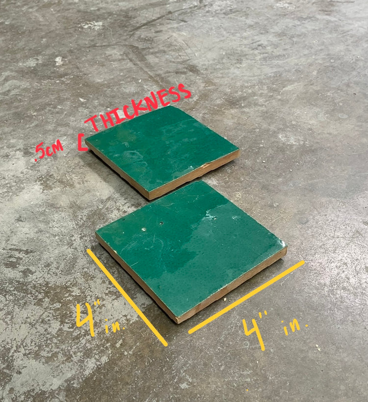 Moroccan Glazed Turquoise Terracotta Tile (TC-M-TURQUOISE)
