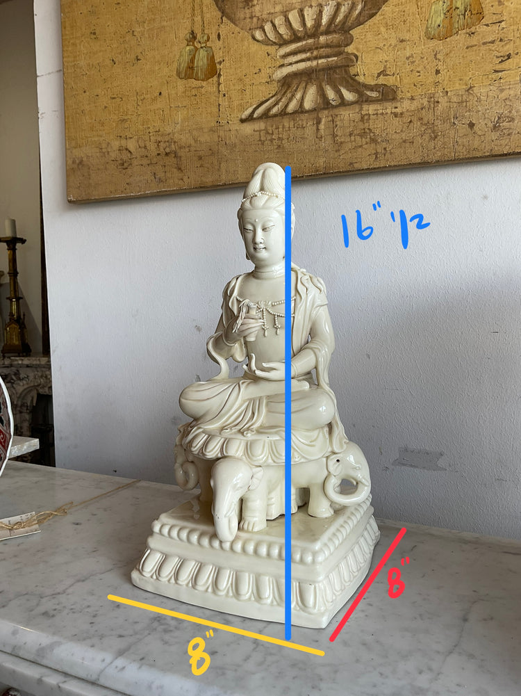 Chinese Guanyin Porcelain Sculpture