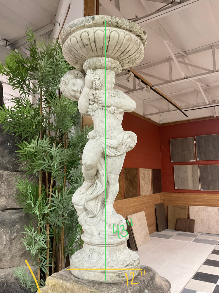 Pair of Italian Limestone Composite Sculptures (GE-EZUP)