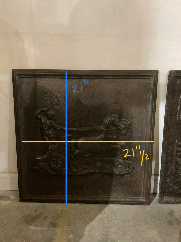 Antique French Iron Fireback (FA-1Z67)
