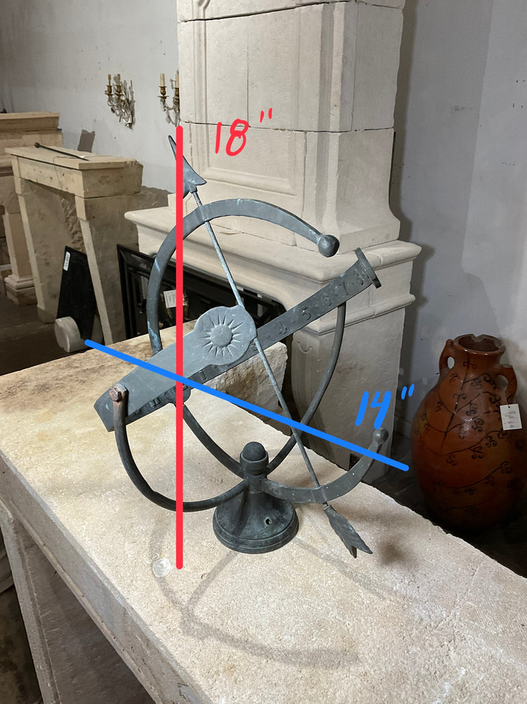 French Bronze Sundial