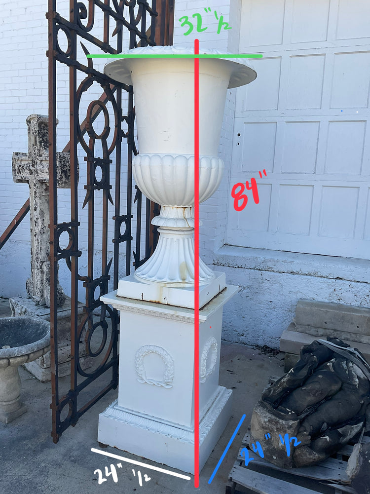 Pair of French Cast Iron Planters (V-GFKW)