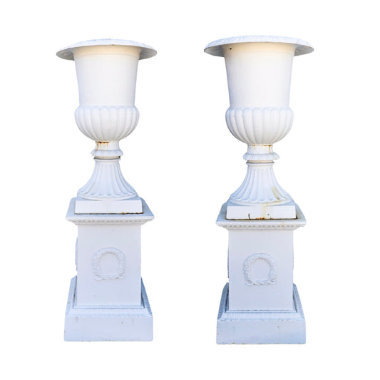 Pair of French Cast Iron Planters (V-GFKW)