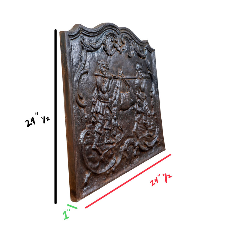 Antique French Iron Fireback (FA-FDHR)