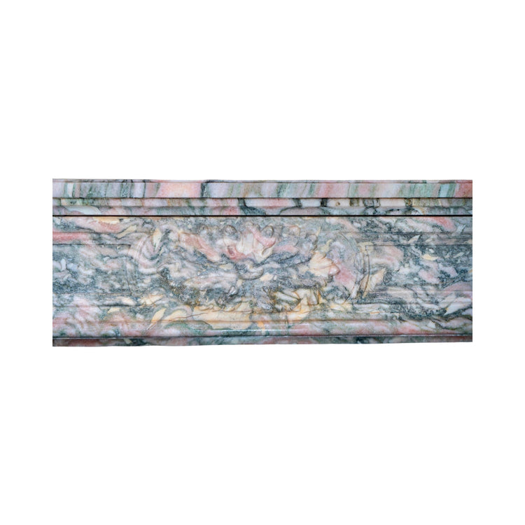 Antique French Rose de Norvege Marble Mantel (M30126)