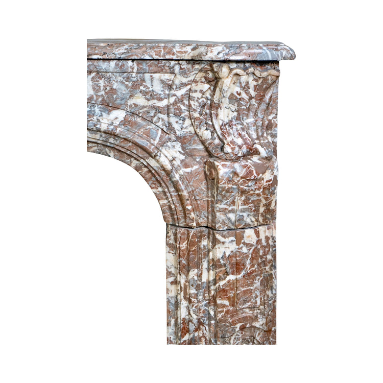 Antique French Ardennes Grey Marble Mantel (MCH1000)