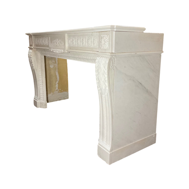 French White Marble Mantel