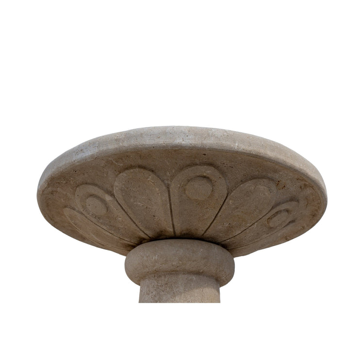 French Limestone Central Fountain