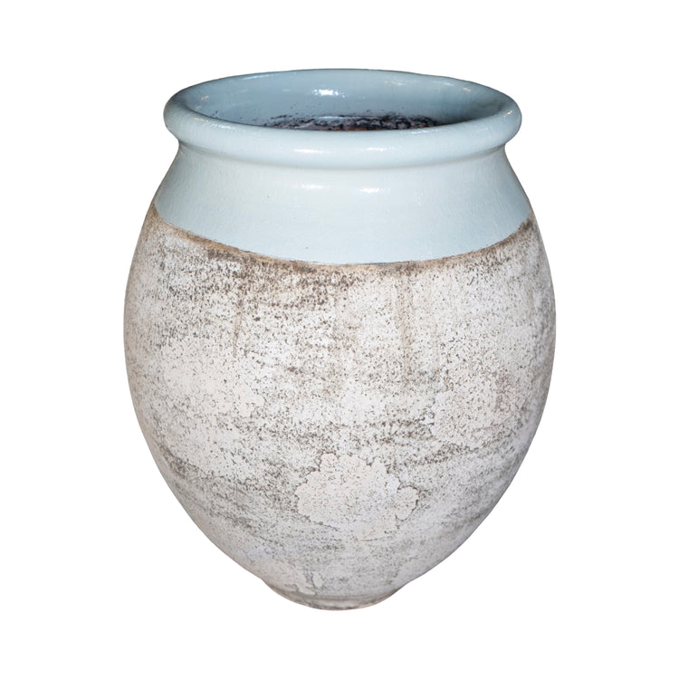 Contemporary French Glazed Terracotta Olive Jar  (V-HMYL)