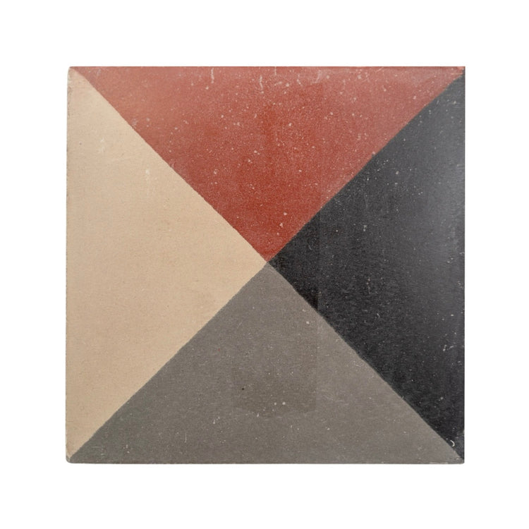 French Encaustic Geometric Concrete Tile