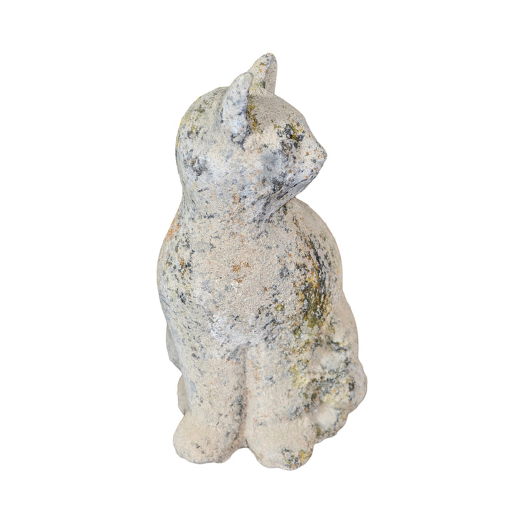 Contemporary French Granite Composite Cat Sculpture (GE-BLNA)