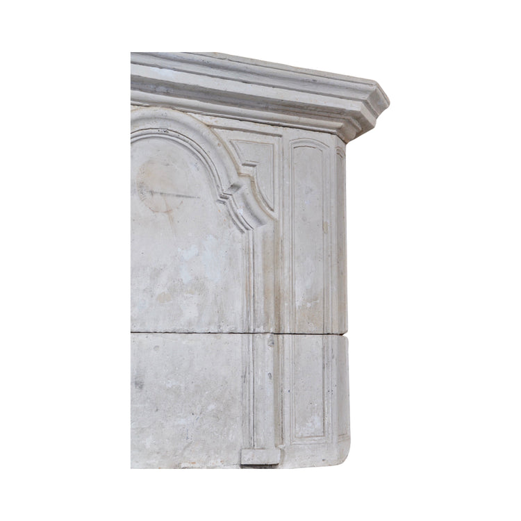 Antique French Limestone Fireplace (ALCH533)