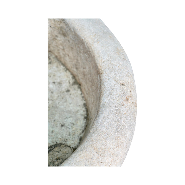 Antique French Burgundy Limestone Wall Sink (S-ZMYW)