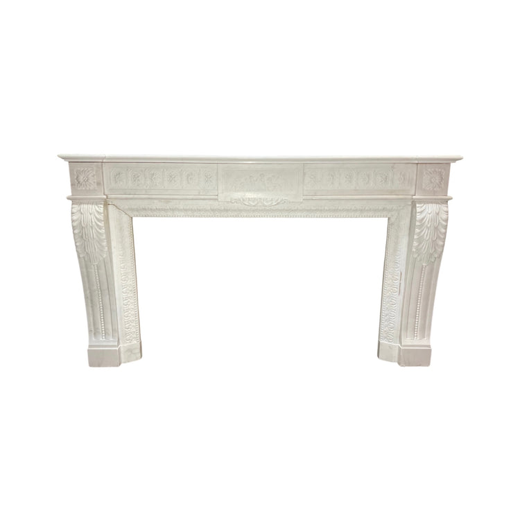 French White Marble Mantel