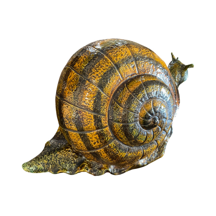French Ceramic Snail Sculpture
