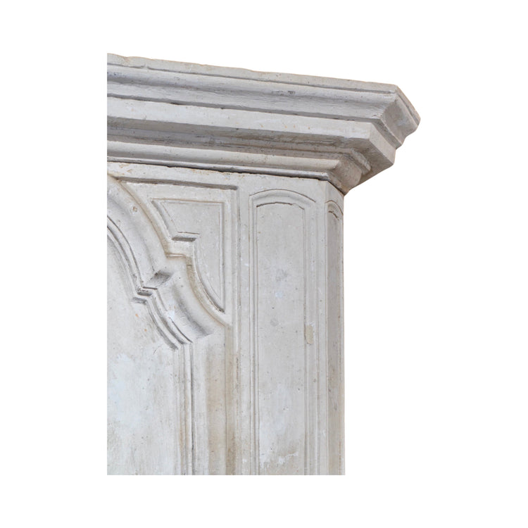 Antique French Limestone Fireplace (ALCH533)