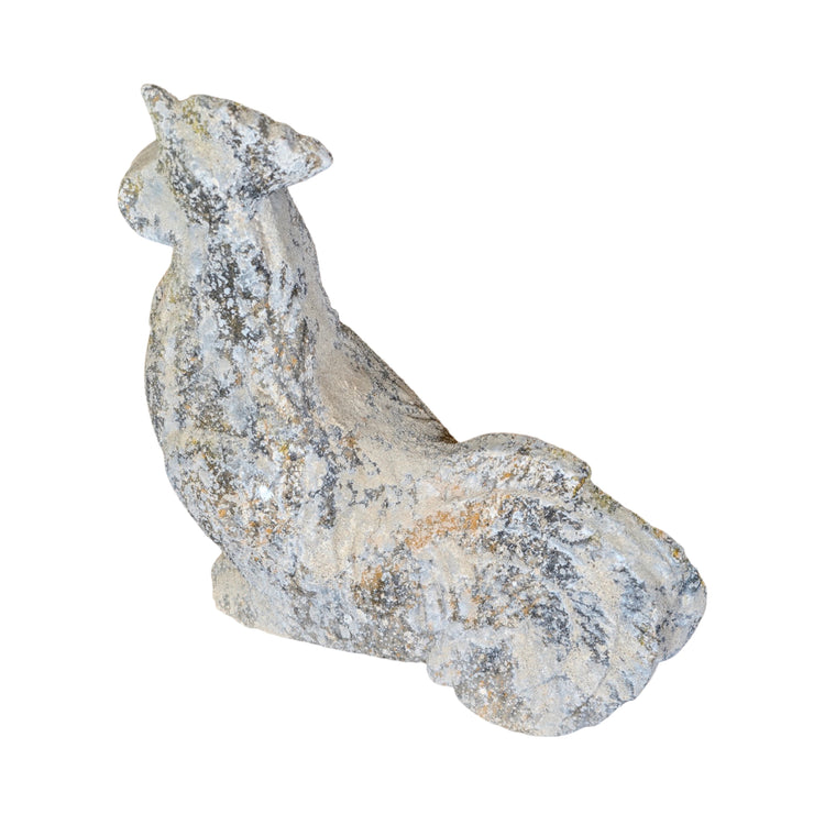 Contemporary French Granite Composite Rooster Sculpture (GE-ERBW)
