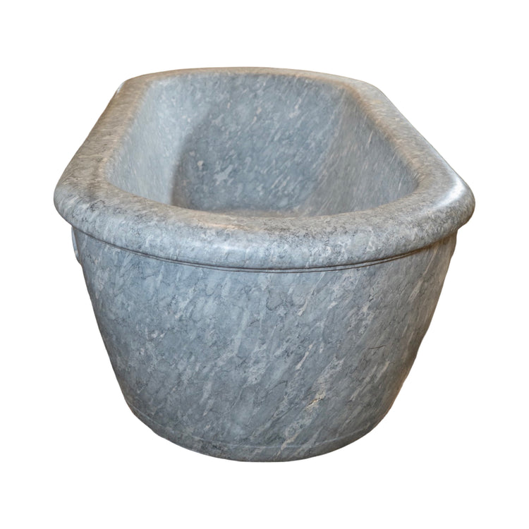 Antique Italian Light Grey Paloma Marble Bathtub (MS234)