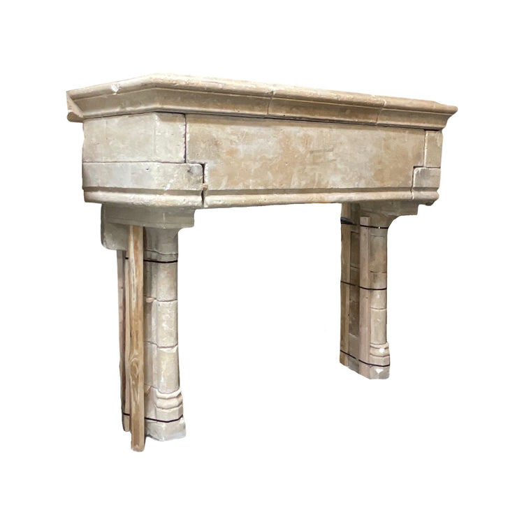 French Limestone Mantel