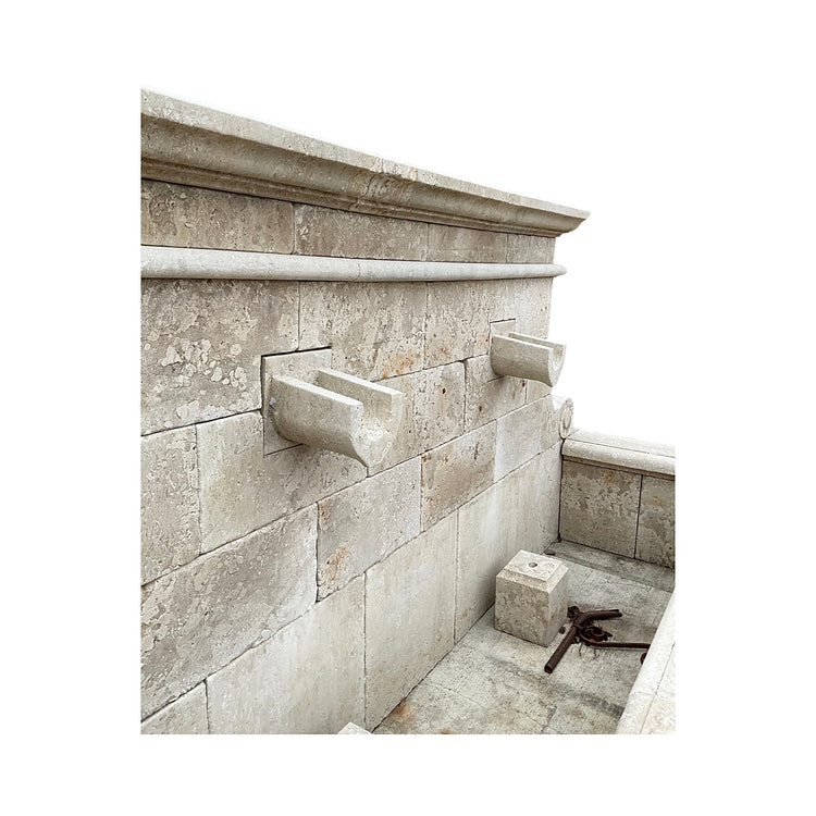 Contemporary French Limestone Wall Fountain (FO131)