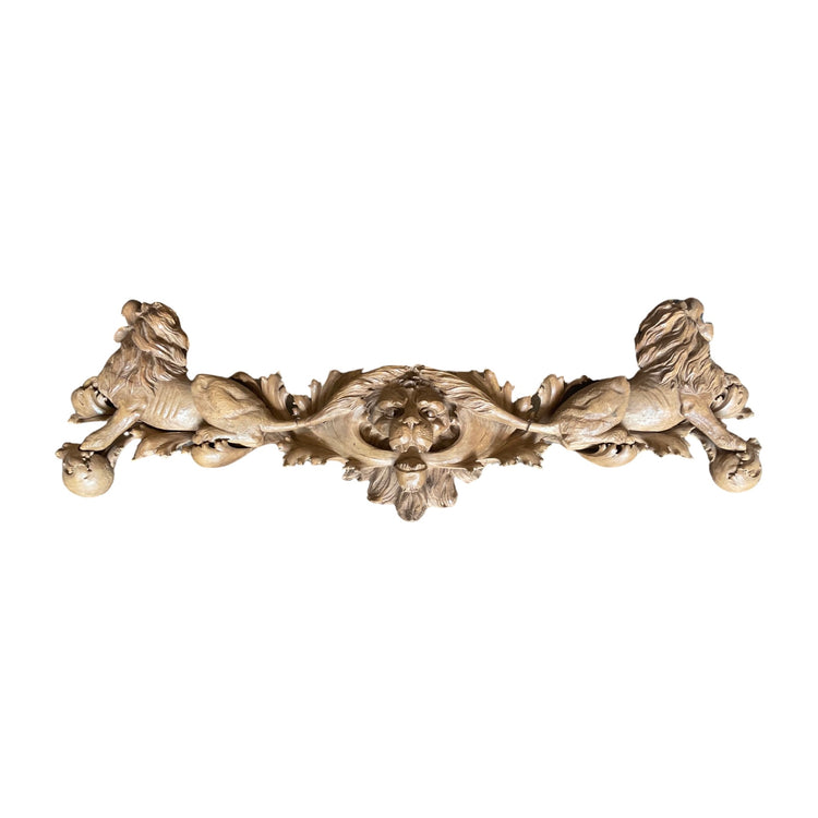 French Wooden Headboard Sculpture