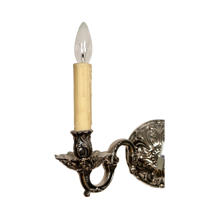 Pair of French Iron Wall Sconces - L-KCJM (L-KCJM)