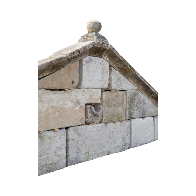 French Limestone Wall Fountain Trough